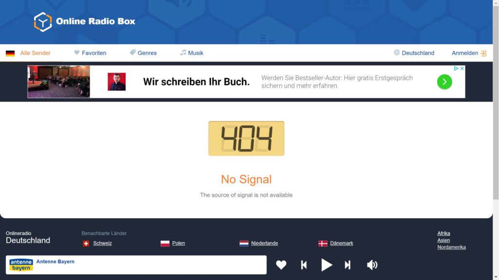 Online Radio Box 404